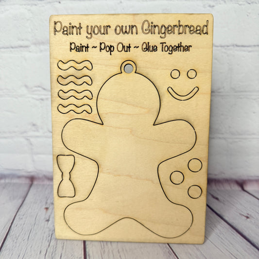 Paint Your Own Gingerbread Person