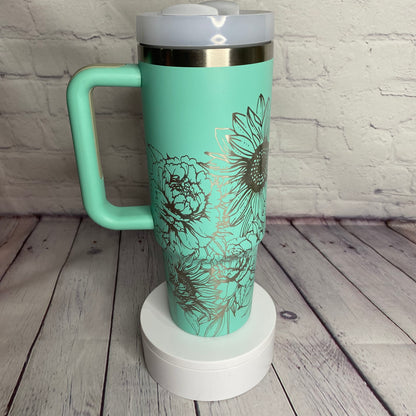 Peony & Sunflower 30oz Tumbler