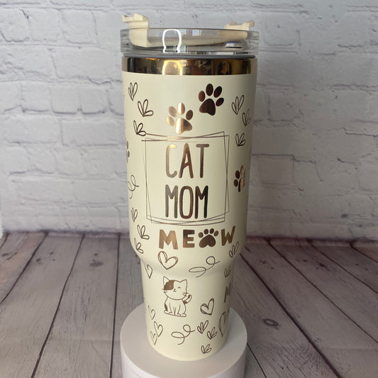 Cat Mom Tumbler