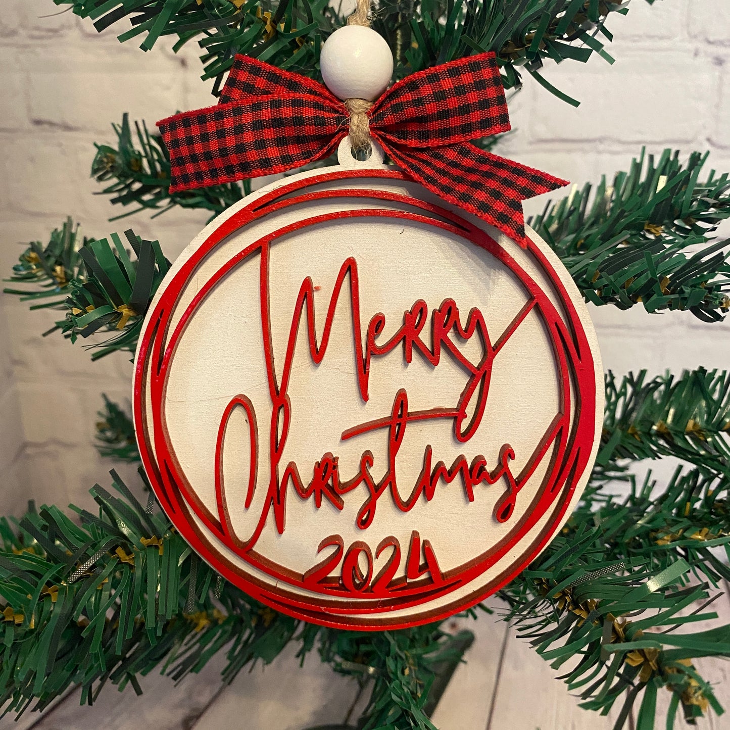 Merry Christmas Ornament 2024