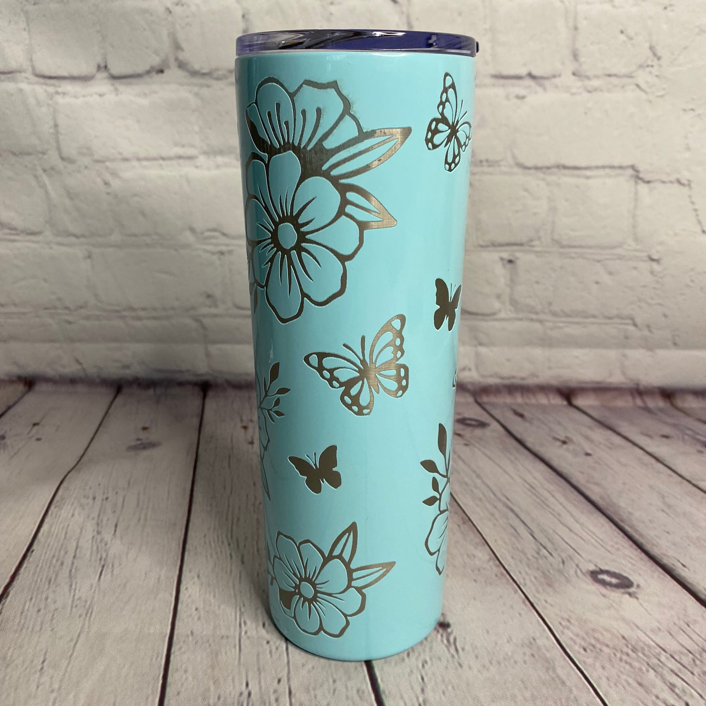 Flower & Butterfly Tumbler